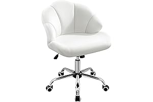 Yaheetech Comfy Cute Velvet Desk Chair for Vanity with Back