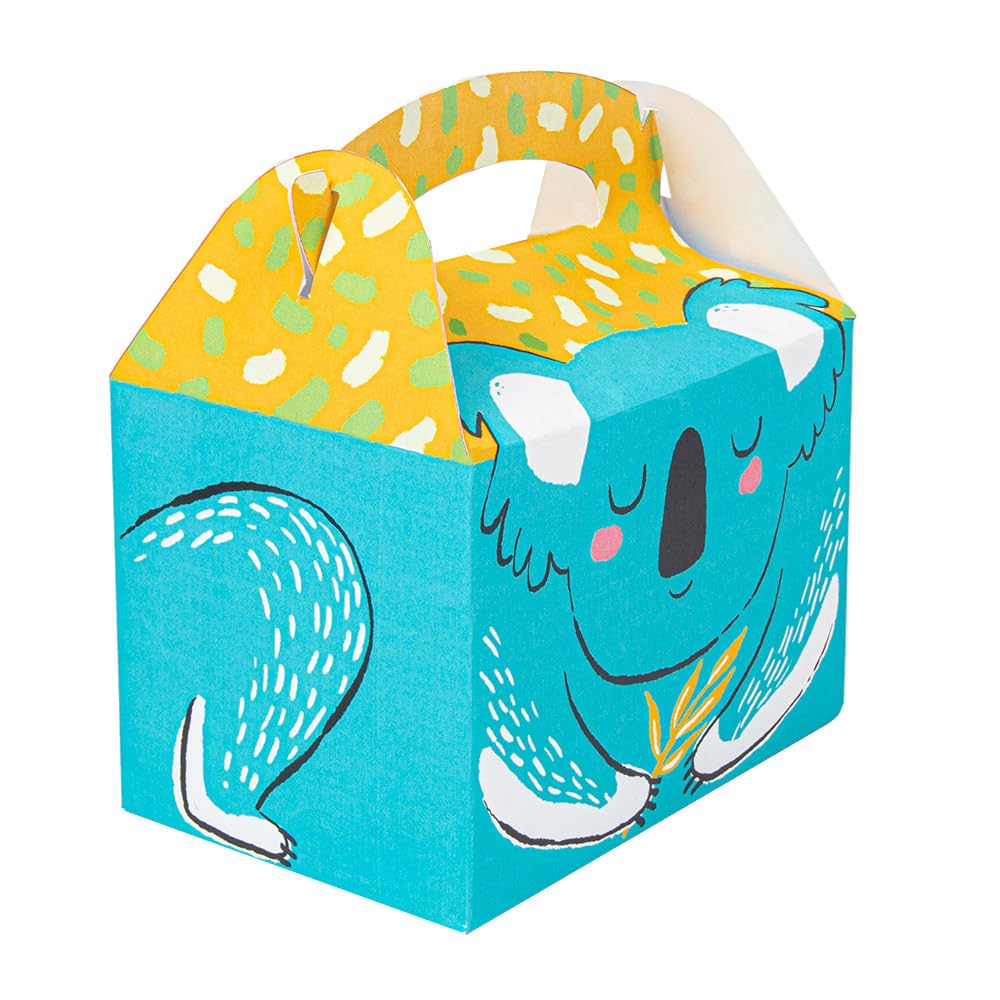 García de Pou - 50 Stück - Menüboxen für Kinder, Koala, 320 g/m², 15,5 x 10,5 x 17,5 cm, Vierfarb-Karton