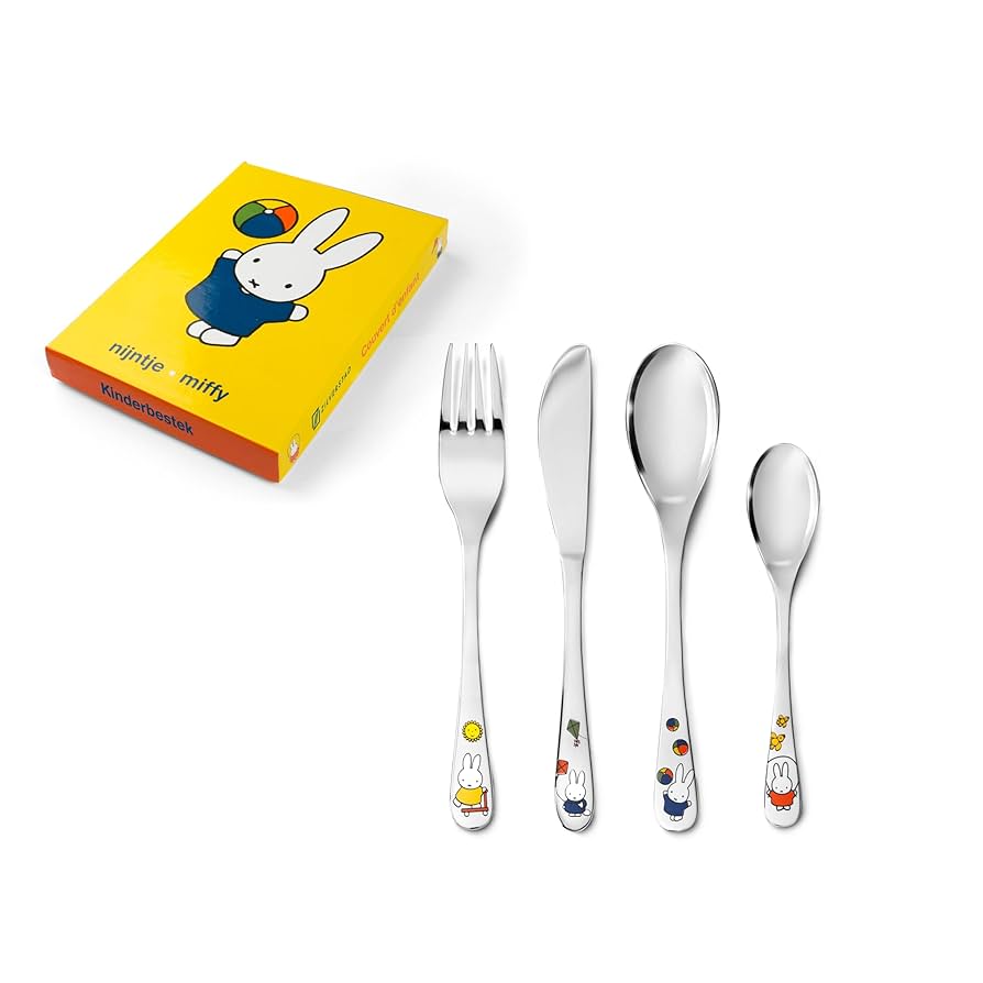 years of miffy 4台セット Amazon | あそぶミッフィー 子ども用 キッズ カトラリーセット 4
