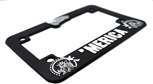 Miniatura 10 de Merica' for America - Marco elevado 3D para placa de matrícula  1 paquete de cubierta para placa de automóvil de Estados Unidos  Soporte universal