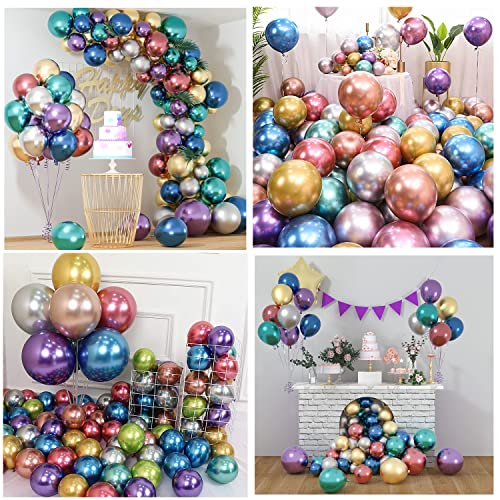 Image of Party Propz Multicolor Chrome Balloons Combo - 30Pcs Chrome Balloons for Birthday | Balloons for Party