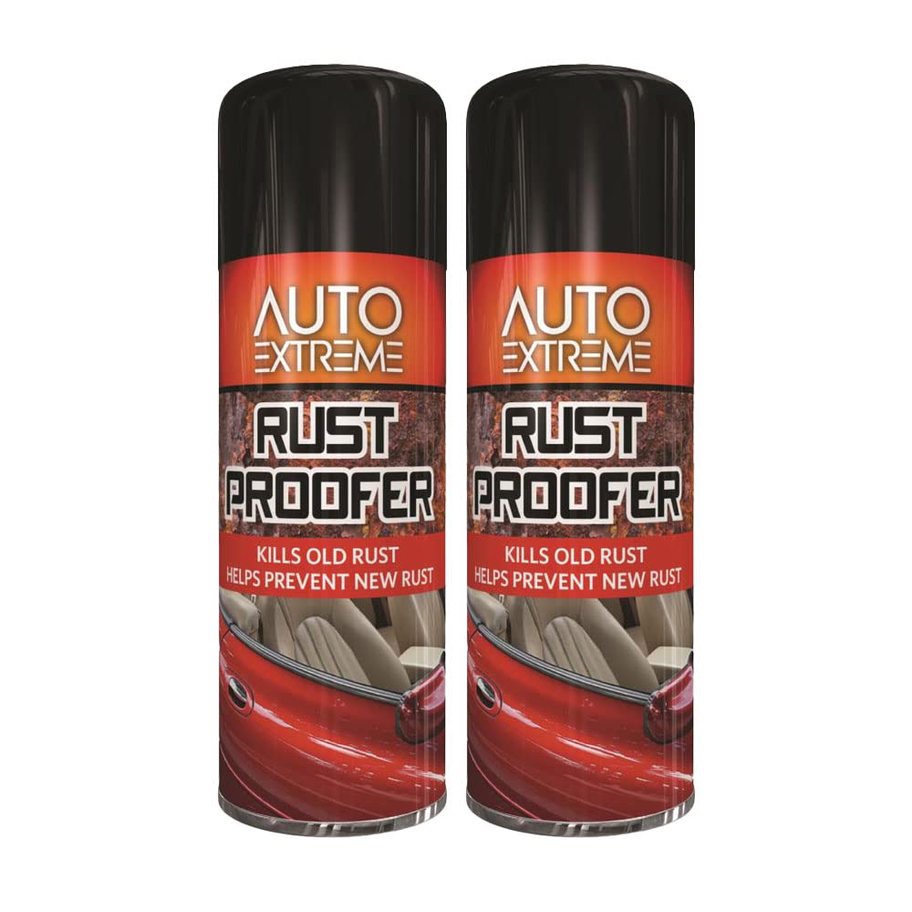 Classic Signature - 2 x Auto Extreme Rust Proofer Spray Paint 400ml Professional Quality, Perfect Finish for Cars, Bikes,Vans, Metal, Wood