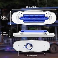 Vista 5 de 2 luces LED de marcador de remolque de 16 LED, luz de espacio para montaje en superficie, 5.9 pulgadas, impermeable, sellada, luz indicadora