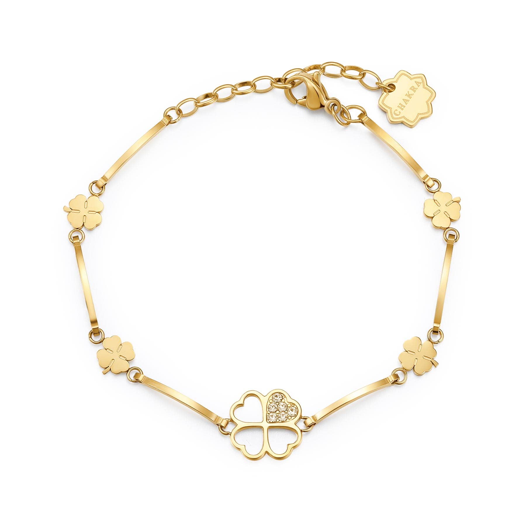 BroswayWomen's Bracelet Jewellery Chakra Trendy cod. BHKB012, Hypoallergenic steel, Stone Crystal Alloy Steel