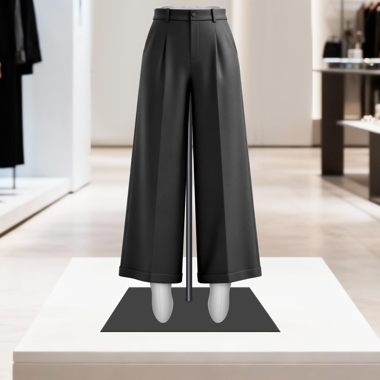 FUOYLOO Mannequin Gonflable Féminin en PVC pour Présentation de Pantalons et Bas, Modèle Pliable Multifonction pour Boutique de Vêtements