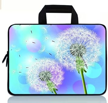 11 11.6 12 12.1 12.5 inch Laptop Carrying Bag Chromebook Case Notebook Ultrabook Bag Tablet Cover Neoprene Sleeve for Apple MacBook Air Samsung Google Acer HP DELL Lenovo Asus Beautiful Dandelion
