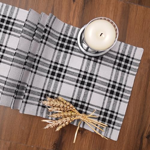 Amazon.com: Boho Farmhouse Buffalo Check Table Runner 72 Inch Long for ...