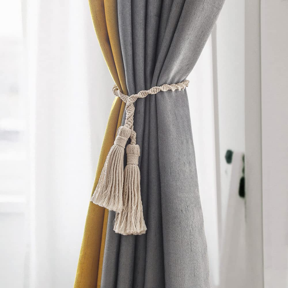Fermatende in Corda Boho, fermatende Decorativi Intrecciati, Decorazioni per la casa e la Stanza, 1 Pezzo in macramè.