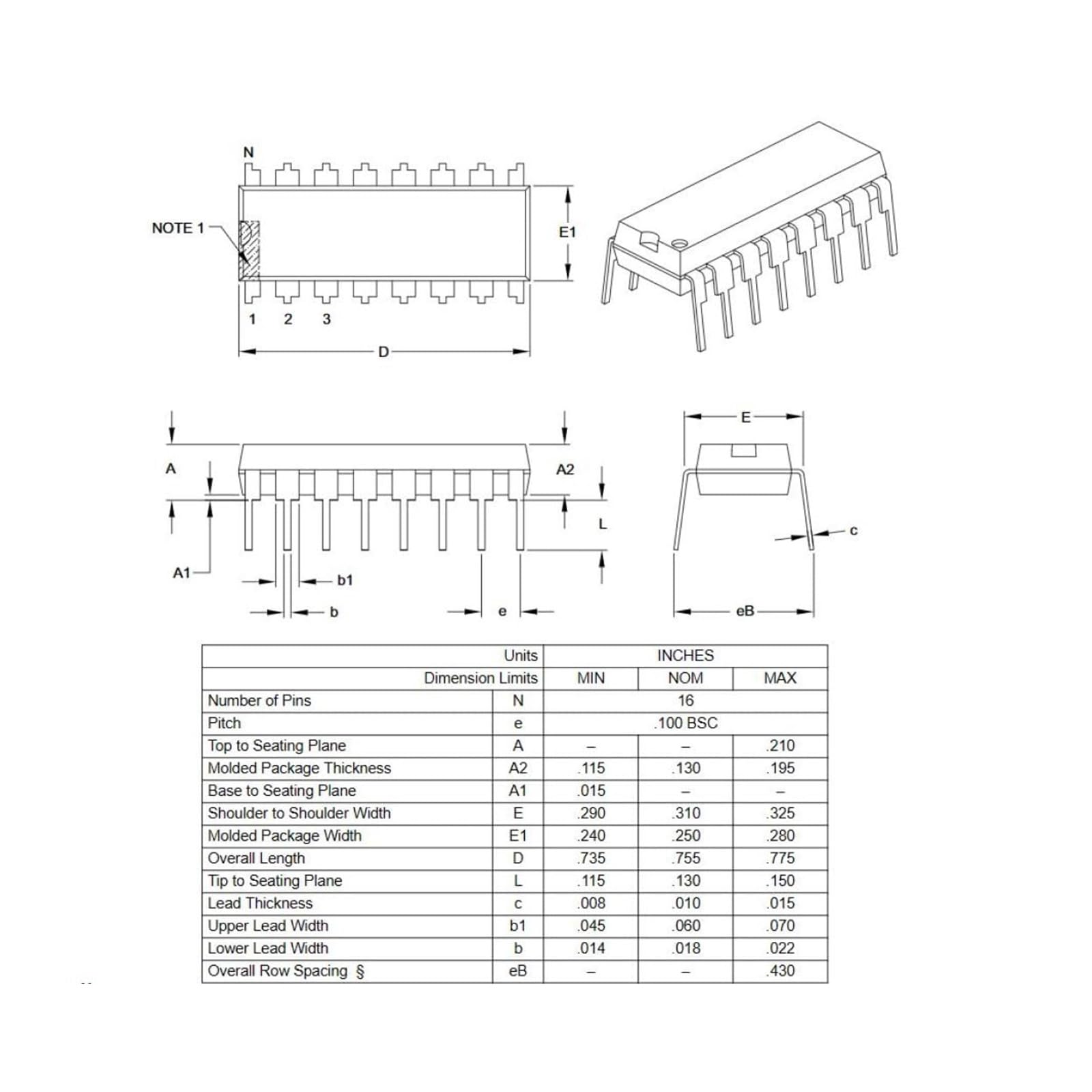 PENGLIN 1 convertitore A/D MCP3008-I/P MCP3008 MCP a 8 canali a 10 bit | con interfaccia seriale SPI 2,7 V, DIP-16.