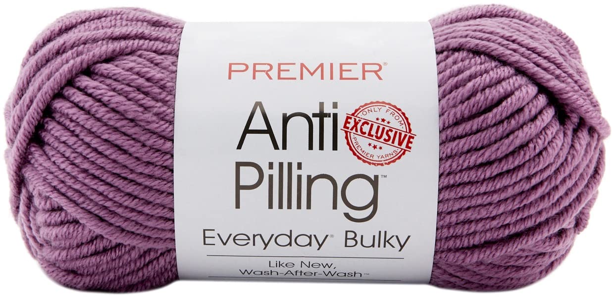 Lana Everyday Bulky Plum de invierno con tratamiento anti-pilling para mantas