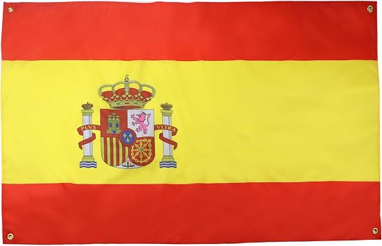 AZ FLAG Spain Flag 150x90 cm Spanish Light Polyester 4 Grommets