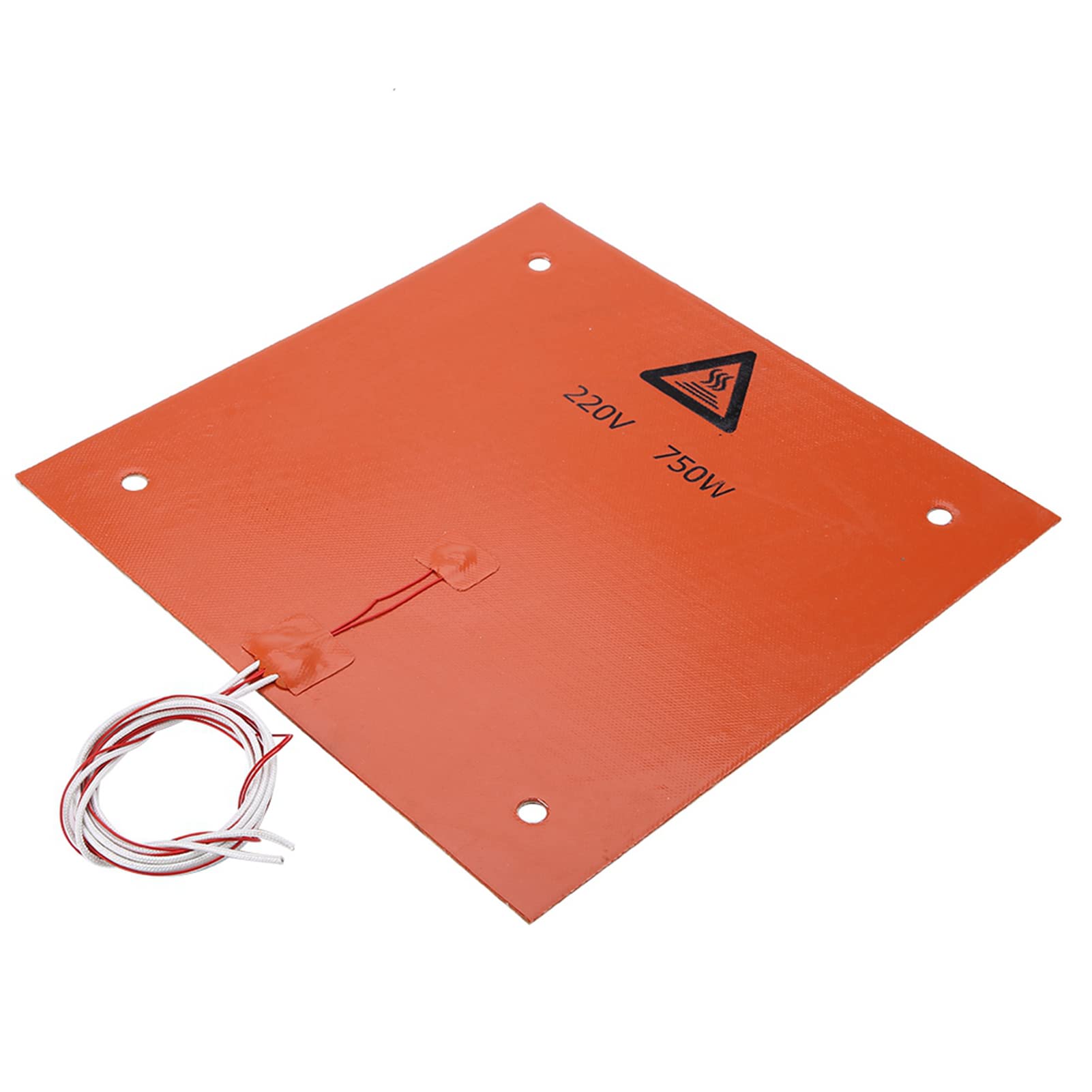 Almohadilla de calentamiento a alta temperatura 12V 220V 3D Accesorios de impresoras Silicona Cama caliente 120W 200W 600W 750W para entusiastas de la impresión 3D (220V 750W 310 * 310 mm