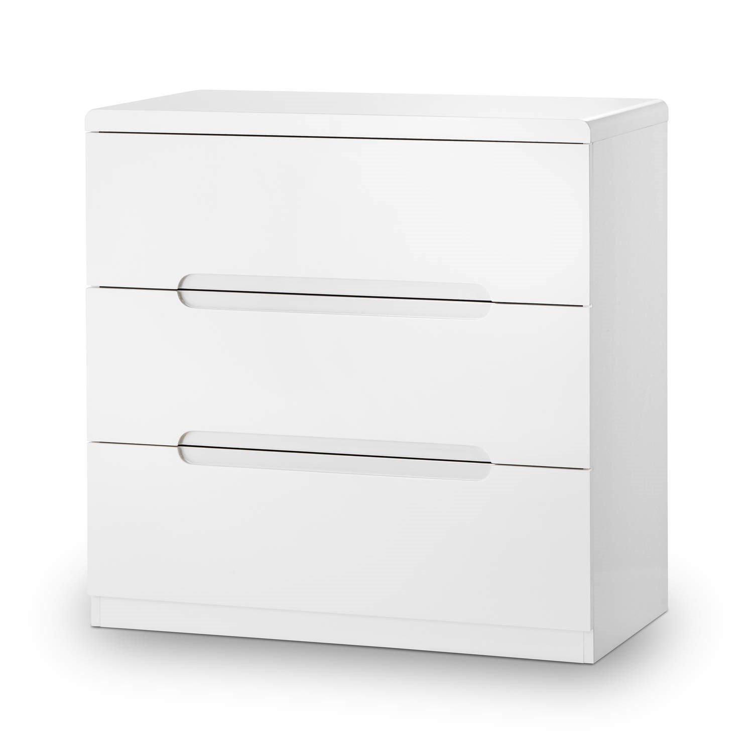 Julian Bowen White Manhattan 3 Drawer Chest
