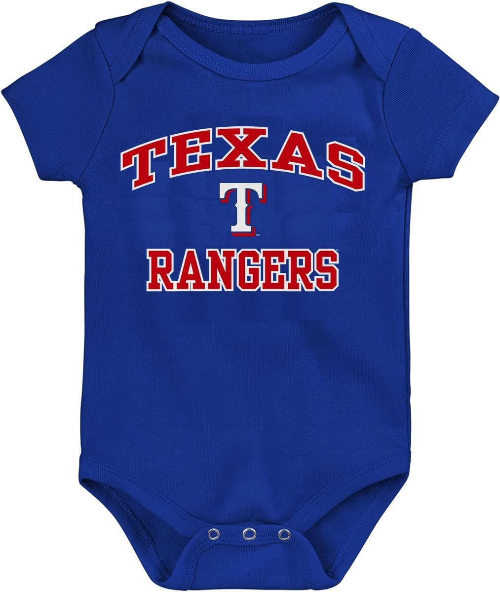 Outerstuff MLB Officially Licensed 0-24 Months City Headline Arch Logo Creeper Bodysuit Romper