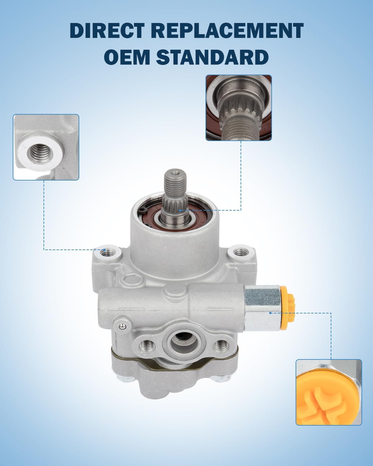 ECCPP Power Steering Pump fit for Nissan Sentra 2003 2004 2005 2006 1.8L l4 Replace # 21-5346 Power Assist Pump Assembly