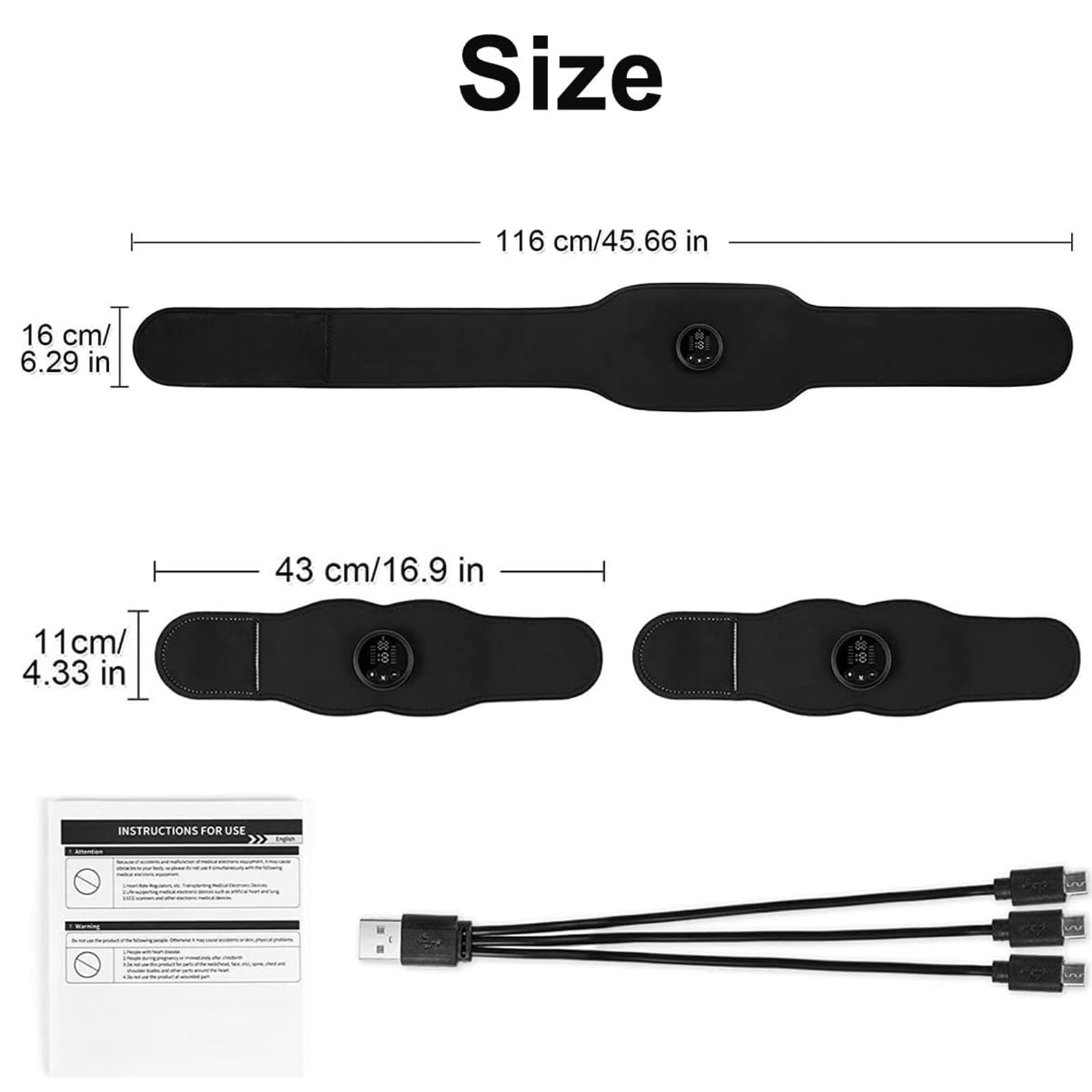 Elettrostimolatore per Addominali EMS Stimolatore Muscolare, 12 modalità e 19 Livelli di Intensità Regolabili. Adatta per Allenamenti Addominali, Braccia e Gambe