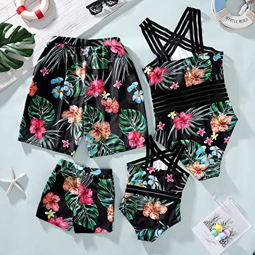 Family Matching Swimsuit Sets Tummy Control Bathing Suit Swimwear2