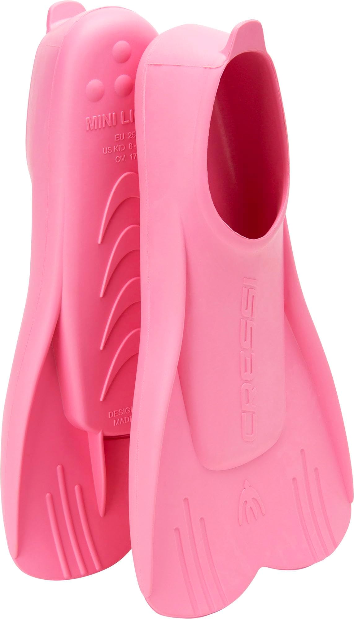 Cressi Mini Light Fins - Unisex Kids Short Fipper Fins for Diving Snorkeling and Swimming