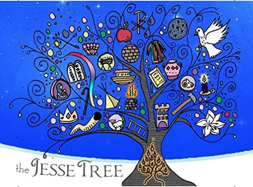 Jesse Tree Christmas Cards printed on recycled paper
