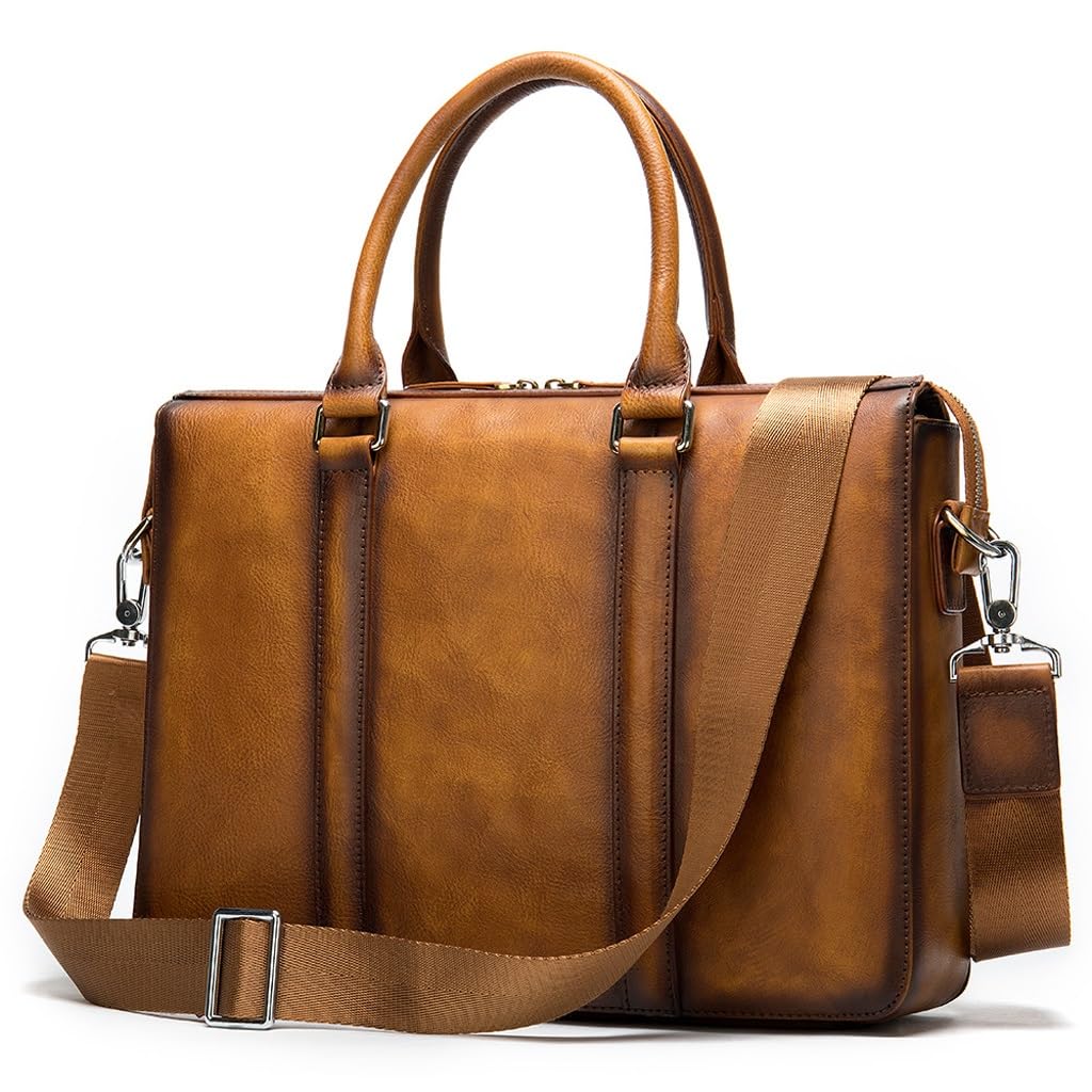 GSGRTYJIO Men Briefcase Bag Men's Bag Briefcases Man Business Laptop Handbags For Men daily work, D, 34.5cm