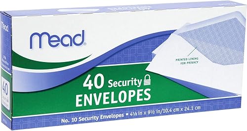 Mead - Sobres de seguridad 10 40 unidades 75214