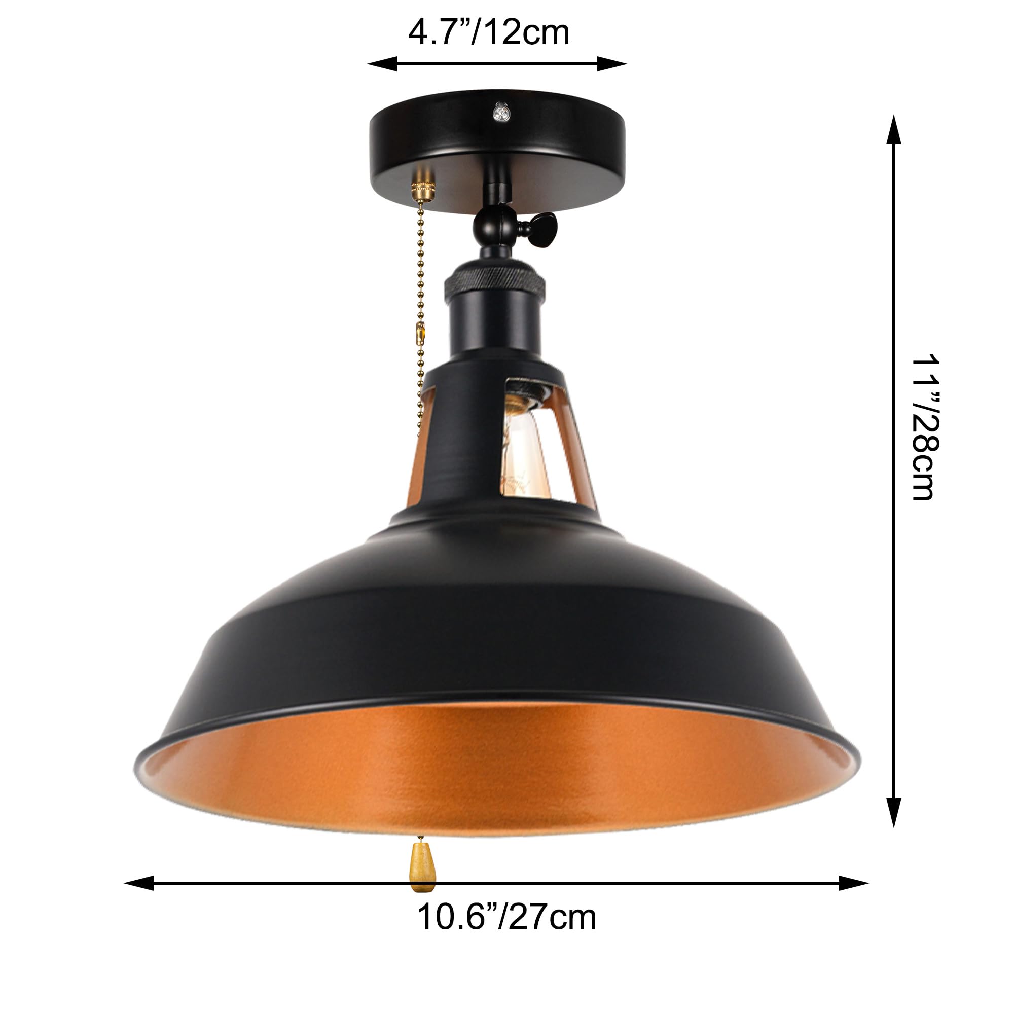 Wohnmobil Beleuchtung 12V,6W Dimmbar Deckenleuchte mit Fernbedienung,Innenbeleuchtung mit E27-Fassung für Wohnmobilen Boot Camper Van,2700-6500K einstellbar TB0196-B&G
