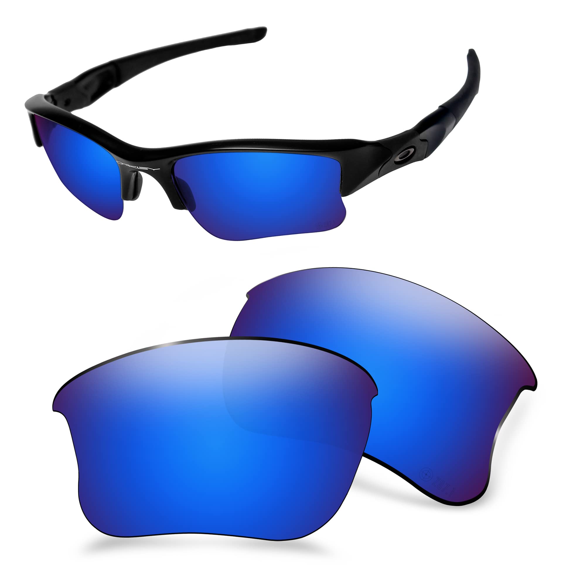 Aozan Men's Capri Blue Ansi Z87.1 Polarized Replacet Lenses Compatible With Oakley Flak Jacket Xlj Oo9009