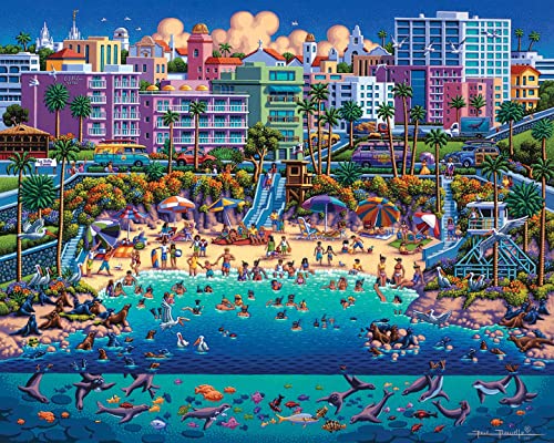 Dowdle Puzzle de Rompecabezas, La Jolla Cove, 500 Piezas | Cada rompecabezas tiene una historia colorida, piezas precisión ajuste miniatura 2