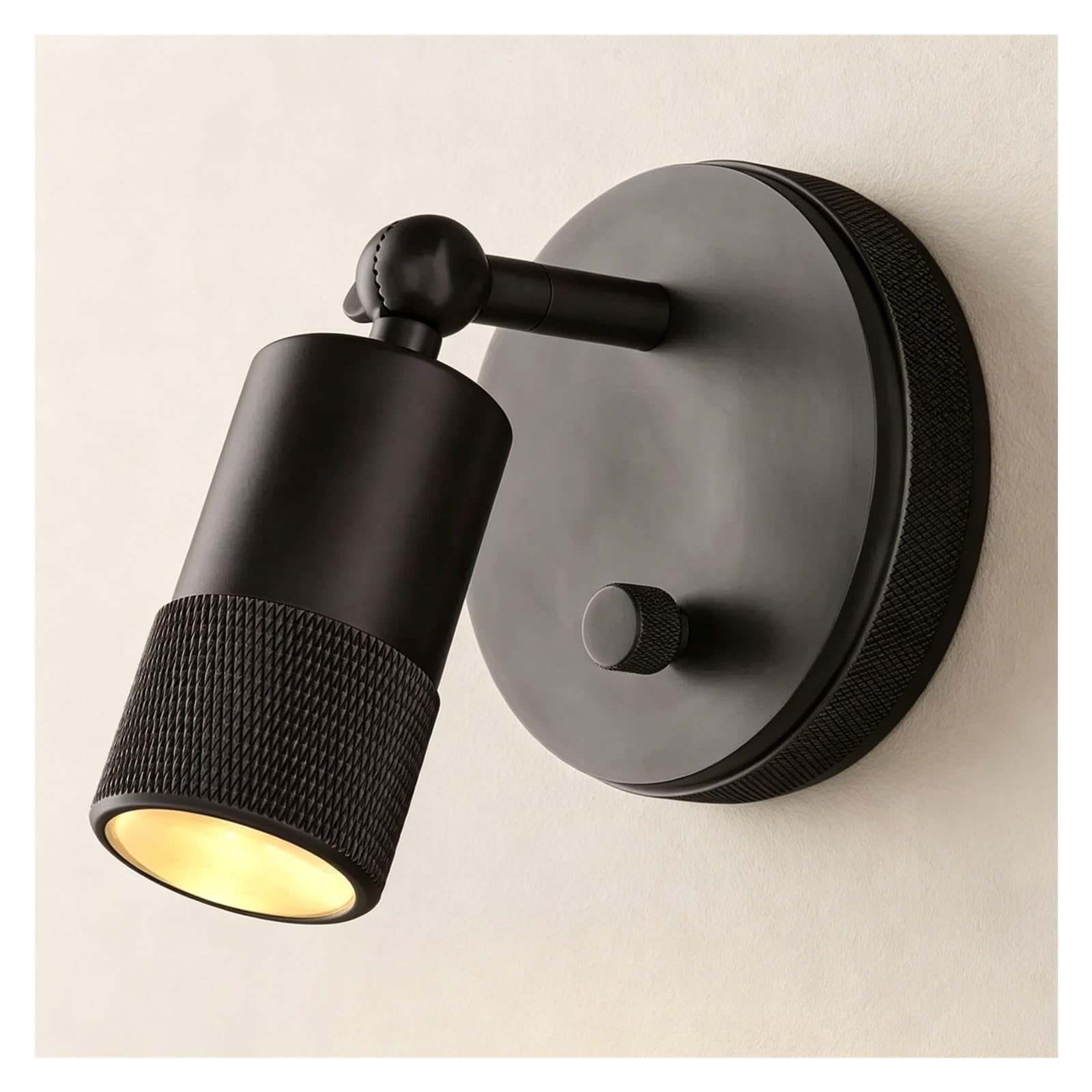 LUOYAOB Modern Adjustable G9 Wall Sconce Swivel Wall Lamp Minimalist Bedroom Living Room Study Reading Light Hallway Night Light Indoor Retro Style Wall Fixture(Black)