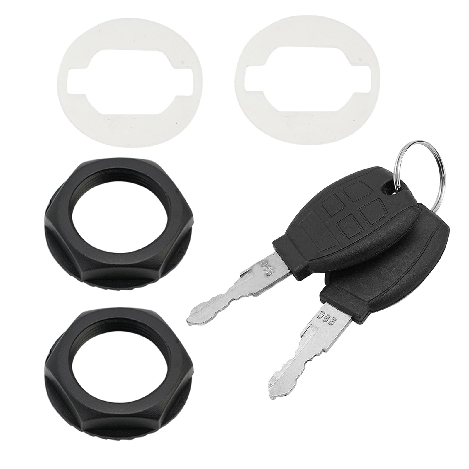 Juego de cerraduras rígidas para alforjas de motocicleta con llaves, para bloqueo de alforja trasera dura de motocicleta