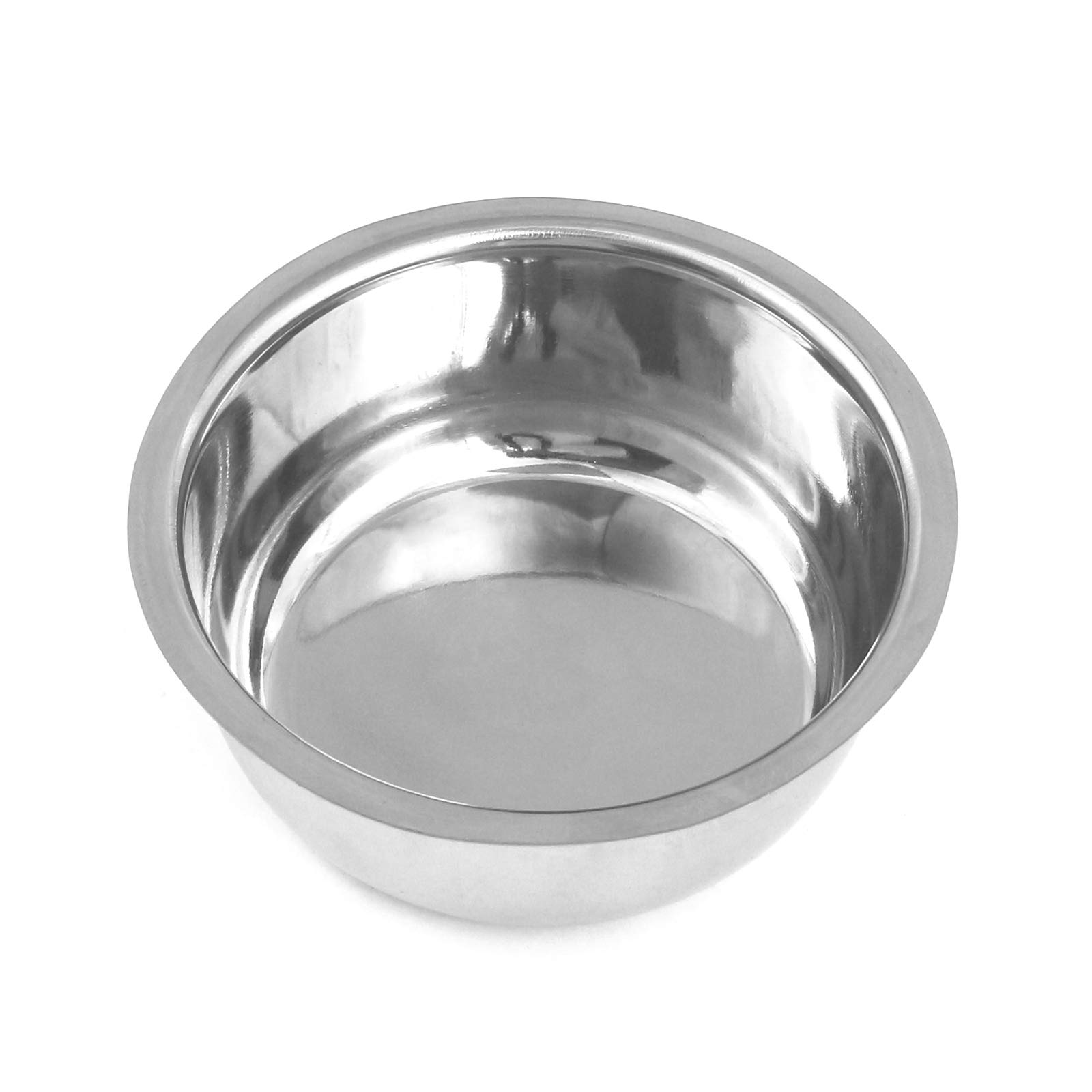 G.S Beautiful Deluxe Chrome Shaving Bowl Made of 13/5 Stainless Steel for Shaving Soap