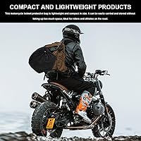 Vista 5 de Bolsa para casco de motocicleta, bolsa de protección con cordón hecha de tela de nailon, accesorios universales de motocicleta, bolsa