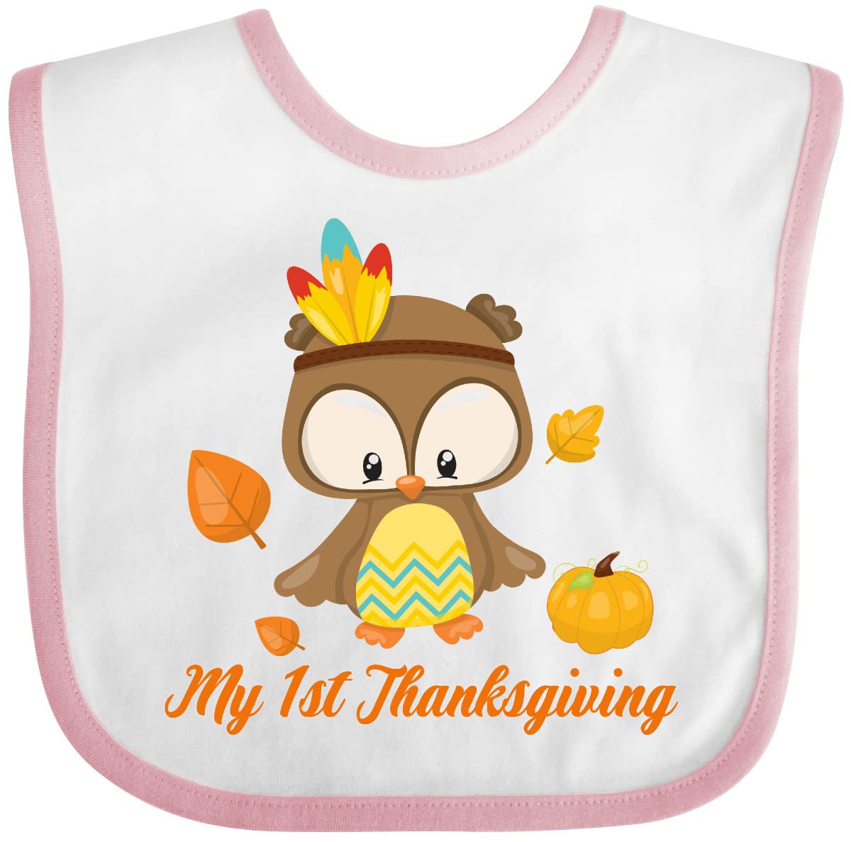 inktastic My First Thanksgiving Owl Baby Bib