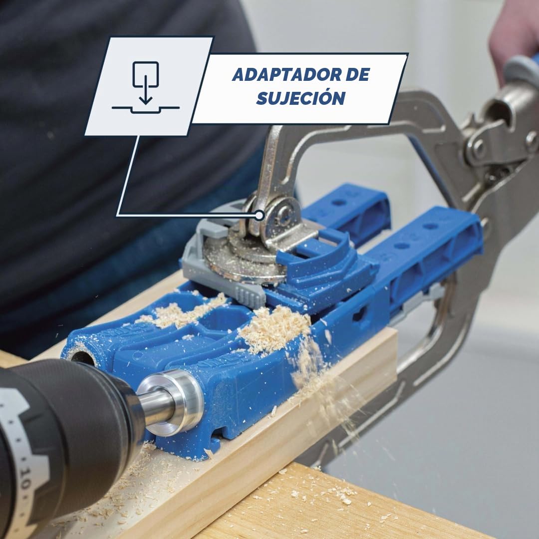 Kreg 320 Kit de Plantilla de Agujeros de Bolsillo para Madera, Herramienta de Carpintería de Bricolaje