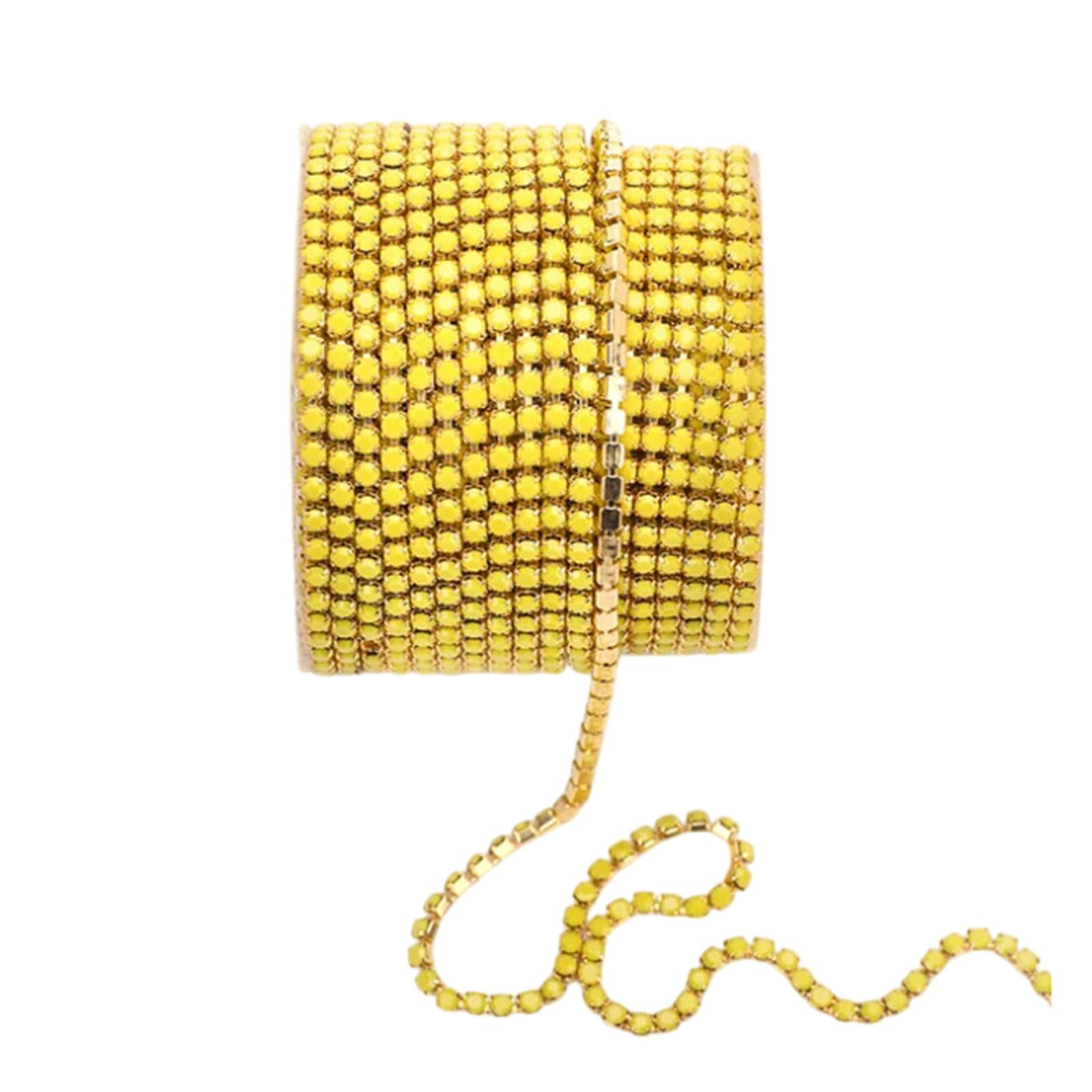 Chaîne en strass mercerie ruban cristal pour bijoux et vêtement
