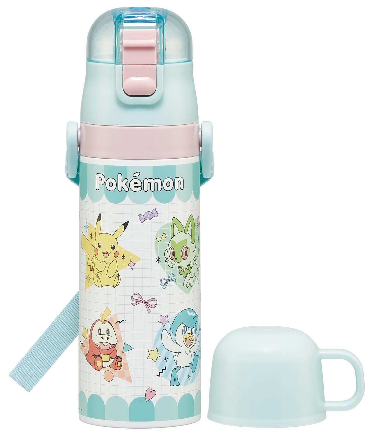 Amazon｜スケーター(Skater) 水筒 子供用 2WAY 直飲み 470ml コップ