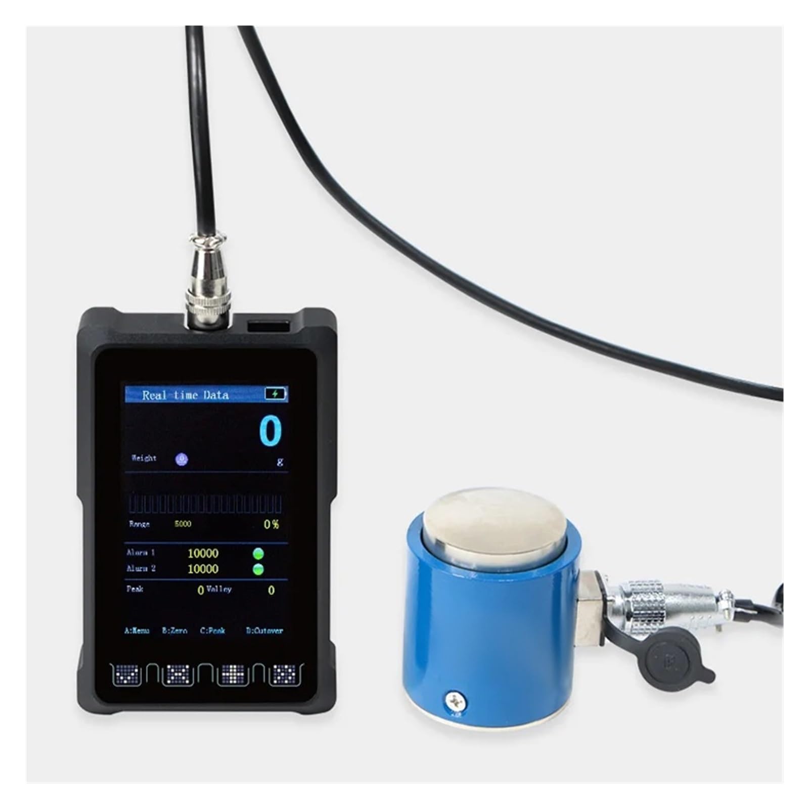 Dinamómetros, Instrumentos portátiles Indicador de celda carga Chasis físico automático Dinamómetro Sensor fuerza(DS920-B)