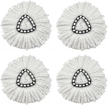 4pcs Replacement Microfibre Spin Mop Clean Refill Head for O Cedar Easy Wring Household Cleaning Tools Spinning Mop Accessories