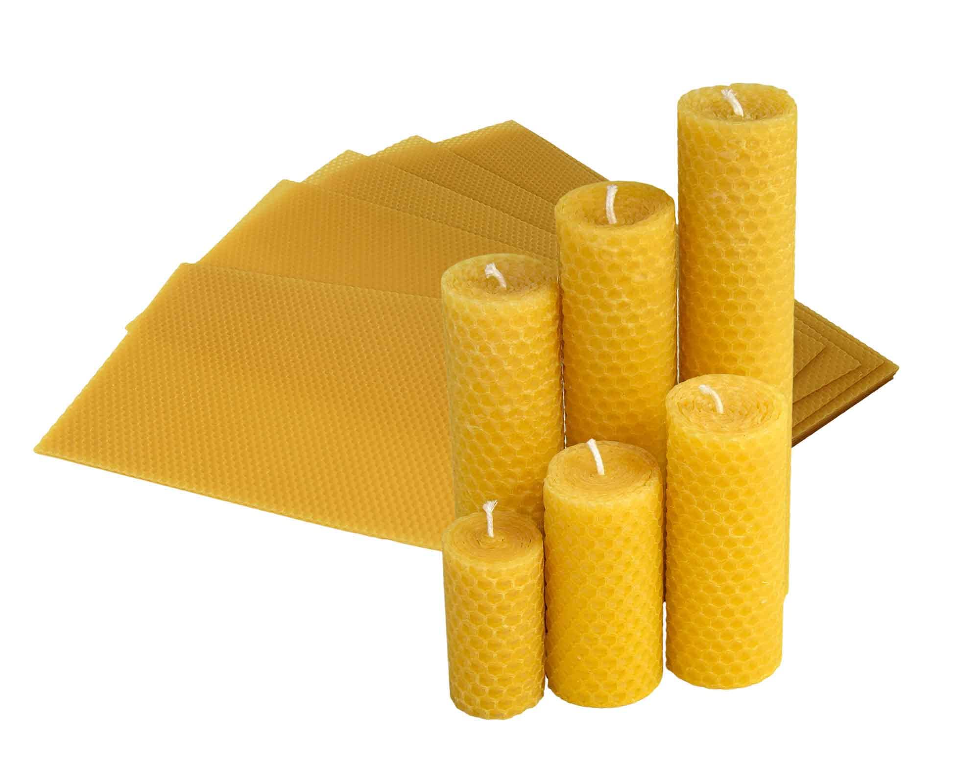 Lastre Di Cera D'Api Pura - 18 Fogli 19,5x39,5 Cm Per Candele, Apicoltura E Fai Da Te, Senza Chimici - Foto 12