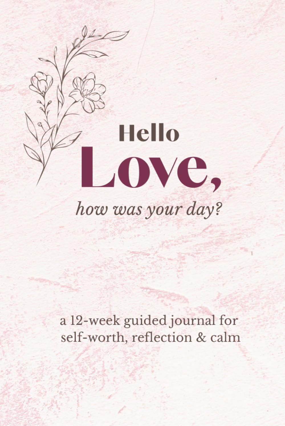 Hello Love, how was your day: a 12-week guided journal for self-worth, reflection & calm