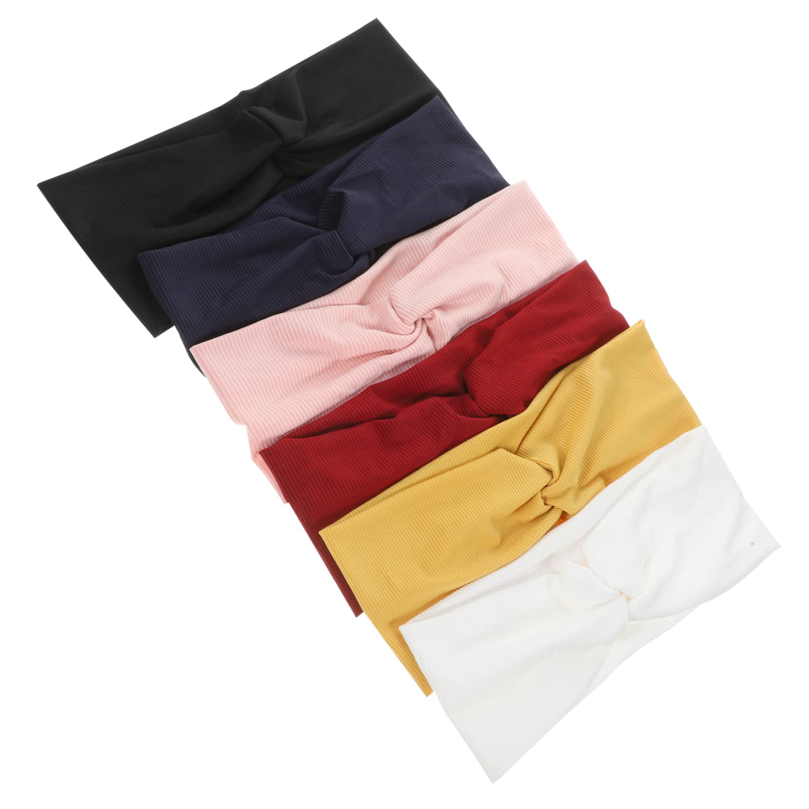 MAGICLULU 2 Set Di Fasce Larghe Ed Elastiche Per Donne Fascia Per Da Yoga Fascia Con Nodo Per Donne Per Da Allenamento Accessori Decorativi Per 6 Pezzi*2