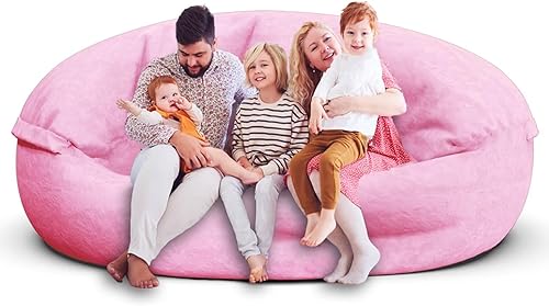 Bean Bag Chair for Adults 7FT,Soft Removable Cover for Teens/Girls Bedroom,Fluff