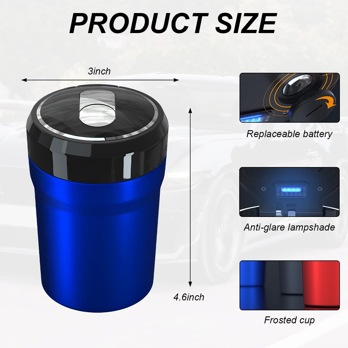 Amazon.com: DXNQ Car Ashtray with Lid, Easy Clean Up Detachable