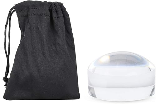 Miniatura 8 de Lupa de cúpula acrílica de 2 pulgadas, lupa de lectura de pisapapeles 8X, lente óptica de media bola con bonita caja y bolsa de pulido (3.150 in)