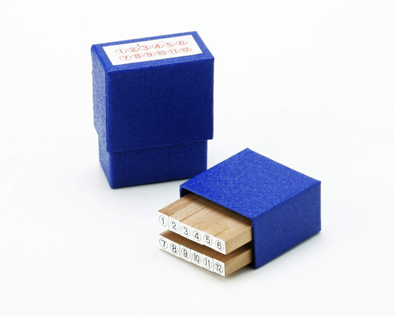 Amazon.co.jp: ゴム印 1～12 丸枠付き スタンプセット 富士印ゴム印(よ 