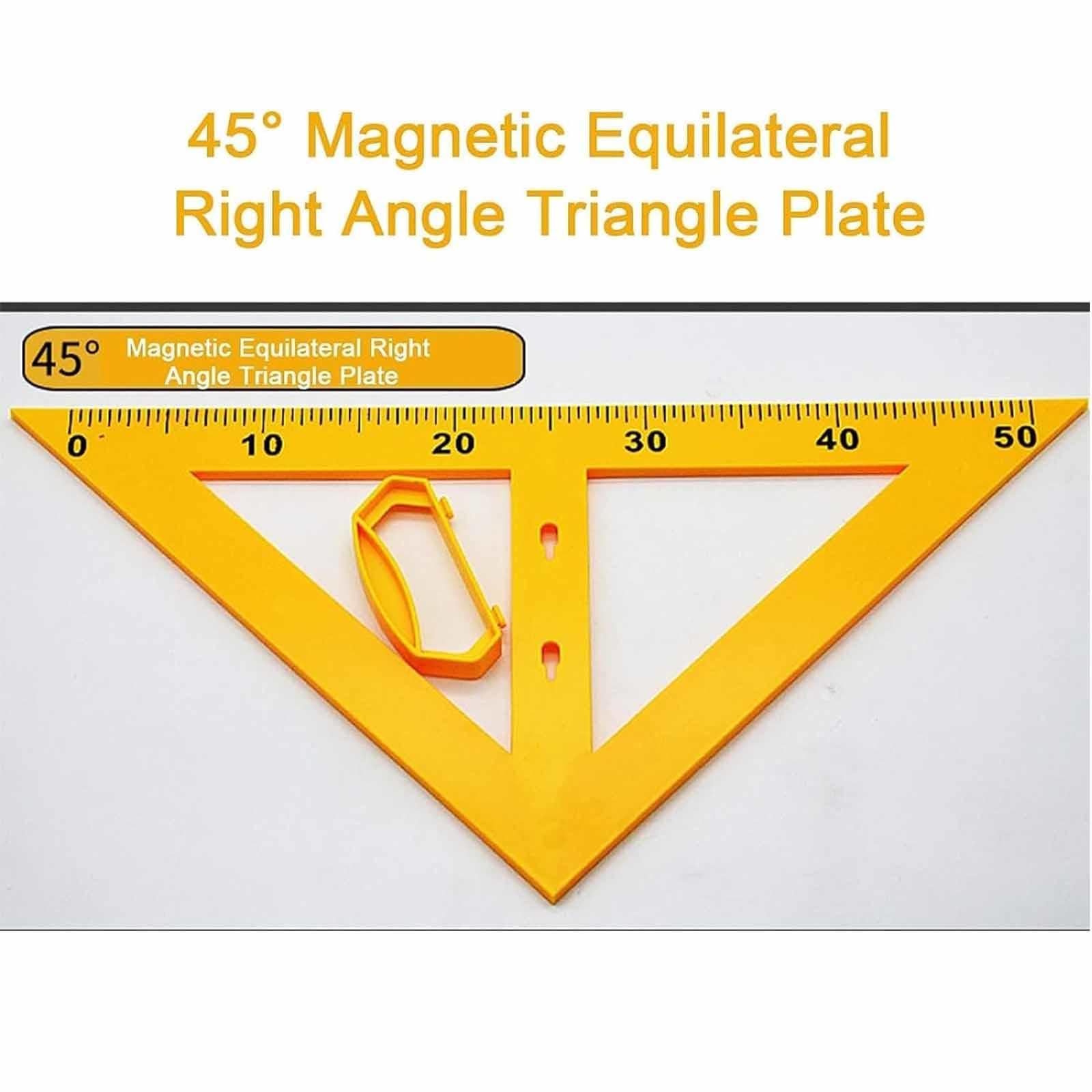 Set di Geometrie per Lavagna Magnetica, Righello per L'aula per Un Migliore Apprendimento - Include Bussola, Triangolo e Righello - Facile da Attaccare alla Lavagna