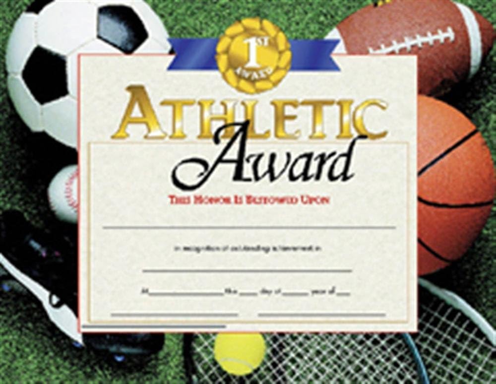 Amazon.com : CJiangpo 60Pcs Football Achievement Award Certificates ...