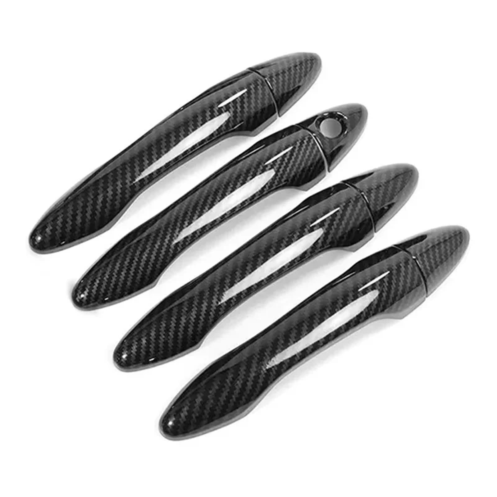 Vdifsvb for Kia for Optima K5 2011-2015 Car Exterior Door Handle Moulding Cover Trim Sticker Decor Side Exterior Door Handle(B Carbon)