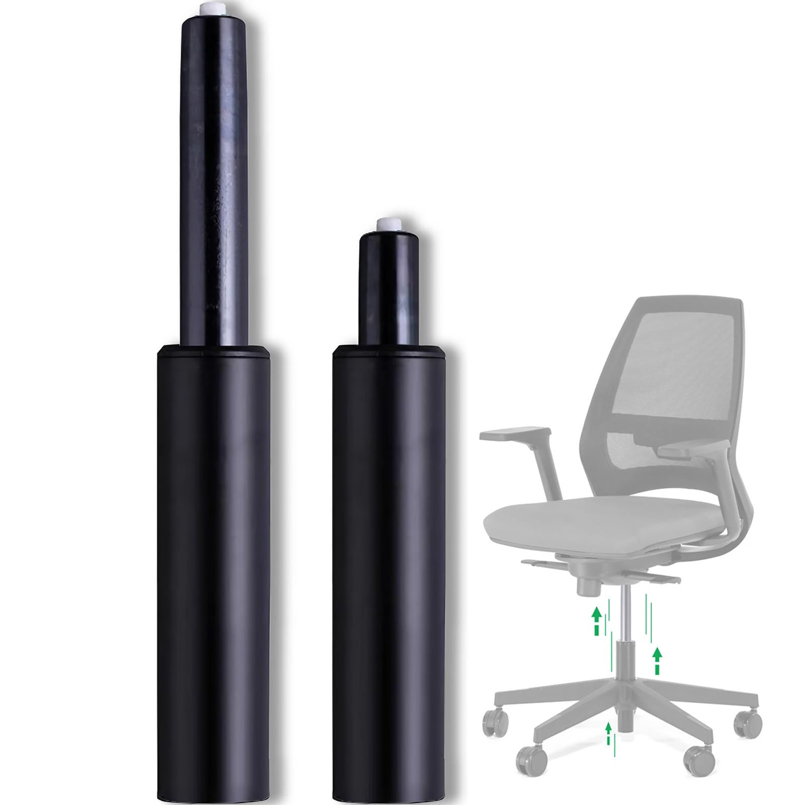Ic Iclimetree Office Chair Cylinder Replacement - Heavy Duty Office Chair Gas Cylinder, 5.5 in High End Class 4 Gas Lift Cylinder, Fits Gaming Chairs, Rolling Stools, Office Chair Accessories (Black)-picture-25