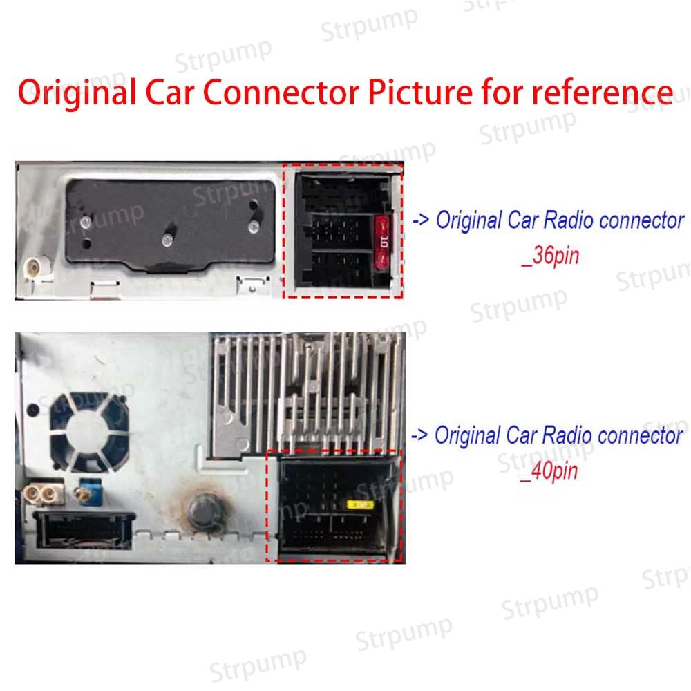 16pin Car Radio Stereo Power Harness Cable Wire w/Can Compatible for VW Jetta/CC/Polo/Passat/Golf Skoda